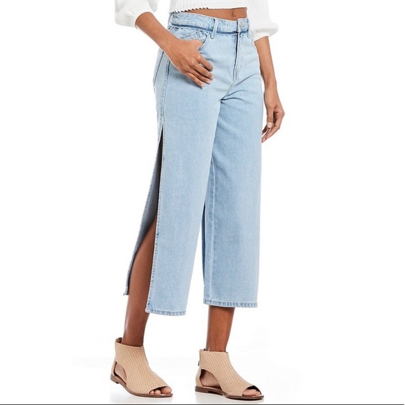 Gianni Bini Side Slit Denim Jean - Indigo - Picture 3 of 8